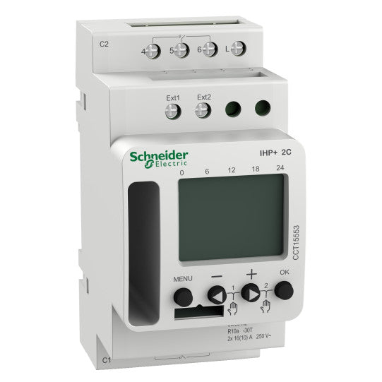 Schneider Electric Acti 9 Acti9 IHP+ 2C (24h/7d) SMARTw programmable time switch - CCT15553