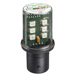 Schneider Electric SCHNEIDER Protected LED bulb, BA 15d, green, steady light, 24 V AC/DC - DL1BDB3