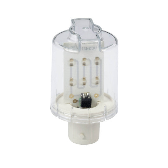 Schneider Electric SCHNEIDER Harmony XVM, LED bulb super bright, BA 15d, white, steady light, 24 V AC/DC - DL2EDB1SB