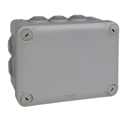 Schneider Electric SCHNEIDER Mureva BOX - junction box - 10 grommets Ø25 - 150x105x80 mm - ENN05007