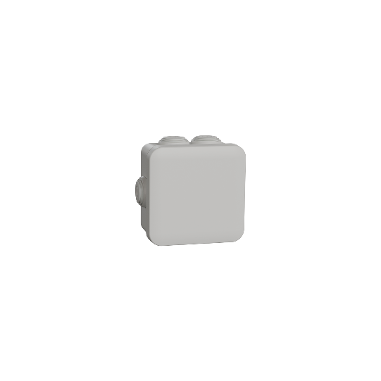 Schneider Electric SCHNEIDER Mureva BOX - junction box with terminals - 7 grommets Ø20 - 80x80x45 mm - ENN05204