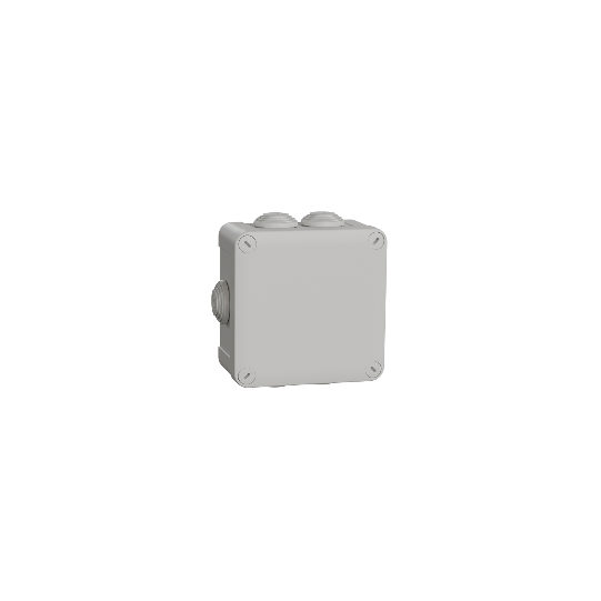 Schneider Electric SCHNEIDER Mureva BOX - junction boxwith terminals - 7 grommets Ø25 - 105x105x55 mm - ENN05205
