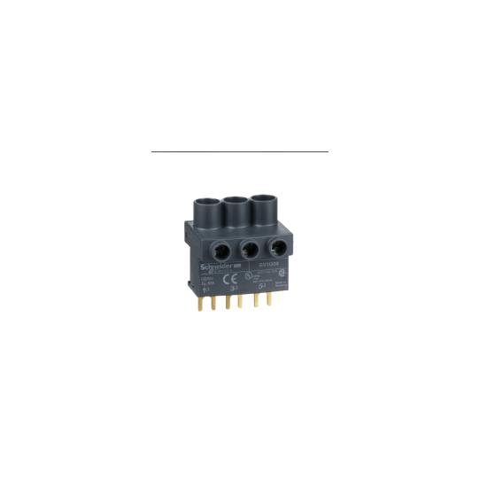 Schneider Electric Linergy TeSys GV2, TeSys D & TeSys U - terminal block - 3P - from the top - GV1G09