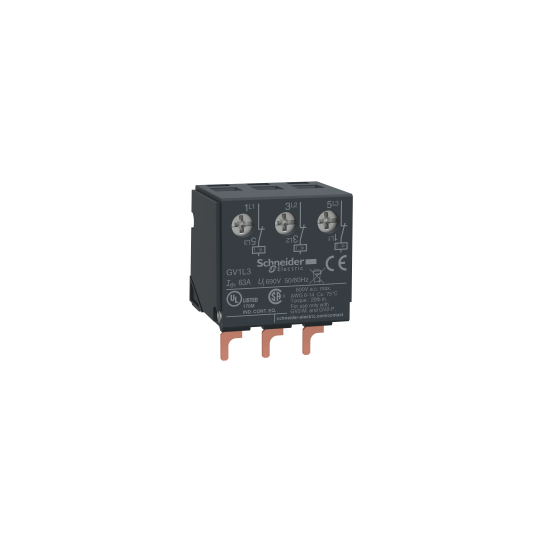 Schneider Electric TeSys Current limiter module, TeSys GV2, on device mounting - GV1L3