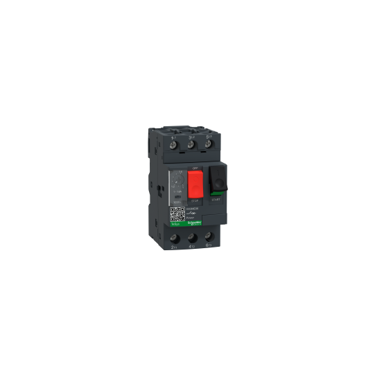 Schneider Electric TeSys GV2ME motor circuit breaker 1 to 1.6 A 3P 3d - Thermal magnetic release - GV2ME06