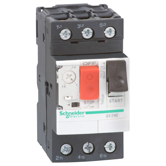 Schneider Electric TeSys TeSys GV2ME - motor circuit breaker - 2,5..4A - 3P 3d - magneto-thermal release - GV2ME086