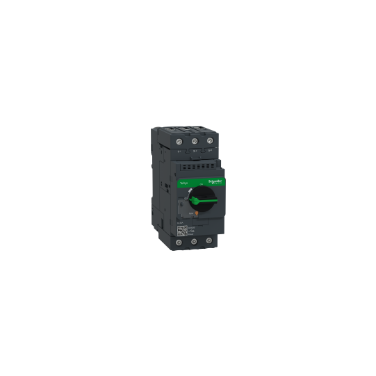 Schneider Electric TeSys Motor circuit breaker, TeSys GV3, 3P, 50 A, magnetic, rotary handle, EverLink terminals - GV3L50