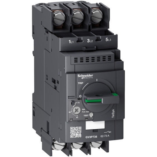 Schneider Electric TeSys TeSys GV3P thermal-magn motor circuit breaker 62-73A lugs terminals - GV3P736