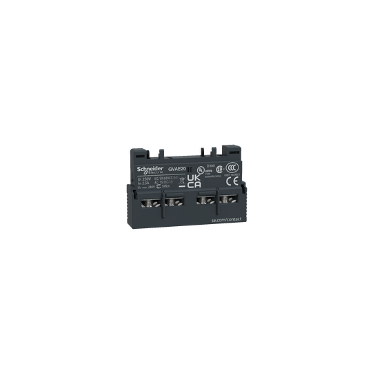 Schneider Electric TeSys TeSys GV2 & GV3 - auxiliary contact - 2 NO - GVAE20