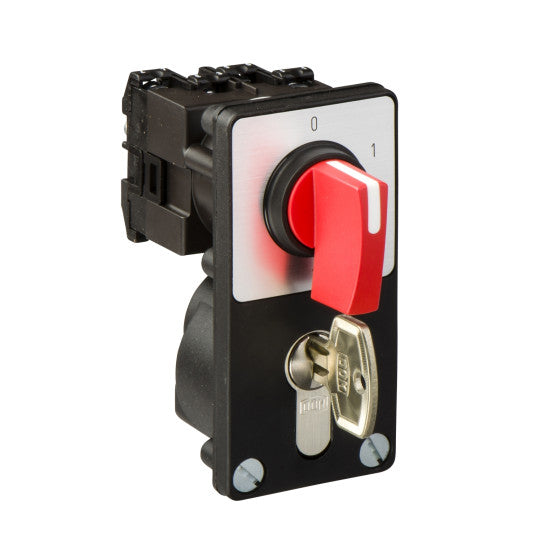 Schneider Electric SCHNEIDER cam start selector switch - 1-pole - 60 °- 12 A - front mounting - red handle - K1D032RZ2