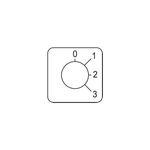 Schneider Electric SCHNEIDER Harmony - étiquette pour interrupteur à came - 0 à 3 - 45x45mm - KZ18043