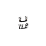 Schneider Electric Linergy Set of power connections, parallel and reverser bars, for 3P reversing contactors assembly, LC1D80-D95 - LA9D8069