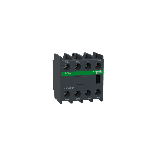 Schneider Electric TeSys TeSys D - bloc de contacts auxiliaires - 2F+2O - bornes à vis-étriers  - LADN22P
