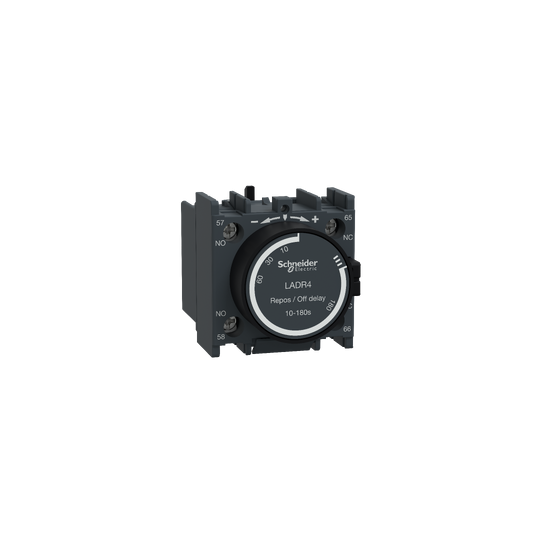 Schneider Electric TeSys TeSys D - time delay auxiliary contact block - 1 NO + 1 NC screw clamp terminals - LADR4