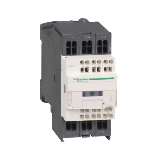 Schneider Electric TeSys TeSys D contactor - 3P(3 NO) - AC-3 - <= 440 V 9 A - 24 V AC coil - LC1D093B7