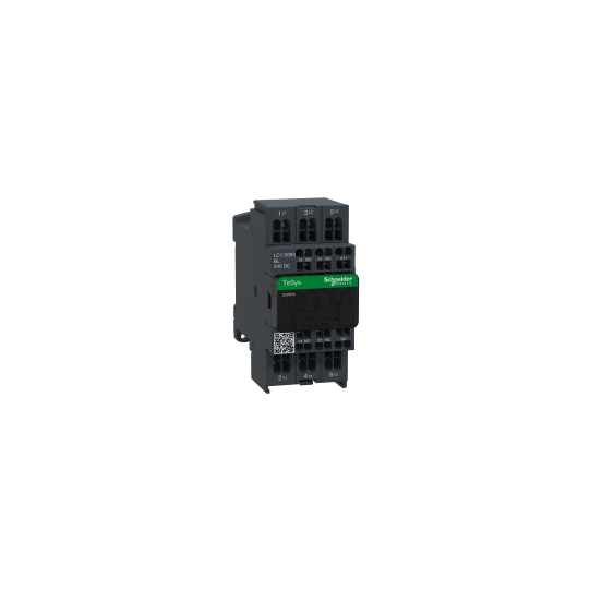 Schneider Electric TeSys TeSys D contactor - 3P(3 NO) - AC-3 - <= 440 V 9 A - 24 V DC coil - LC1D093BL