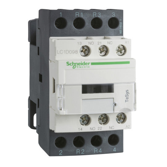Schneider Electric TeSys TeSys D contactor - 4P(2 NO + 2 NC) - AC-1 - <= 440 V 25 A - 115 V AC coil - LC1D128FE7