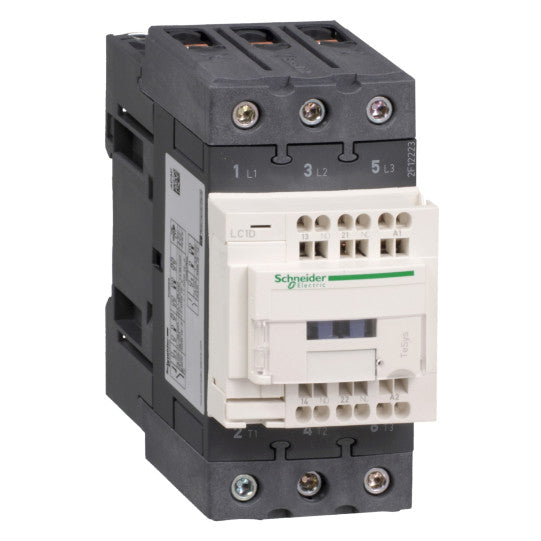 Schneider Electric TeSys TeSys D contactor - 3P(3 NO) - AC-3 - <= 440 V 50 A - 24 V DC standard coil - LC1D50A3BD
