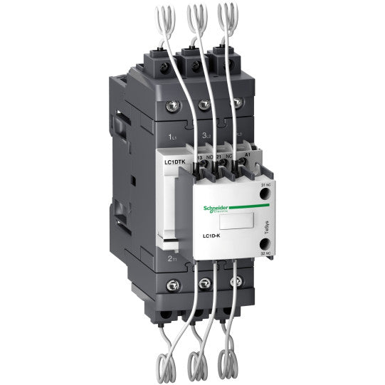 Schneider Electric TeSys Capacitor contactor, TeSys D, 40 kVAR at 400 V/50 Hz, coil 230 V AC 50/60 Hz - LC1DTKP7