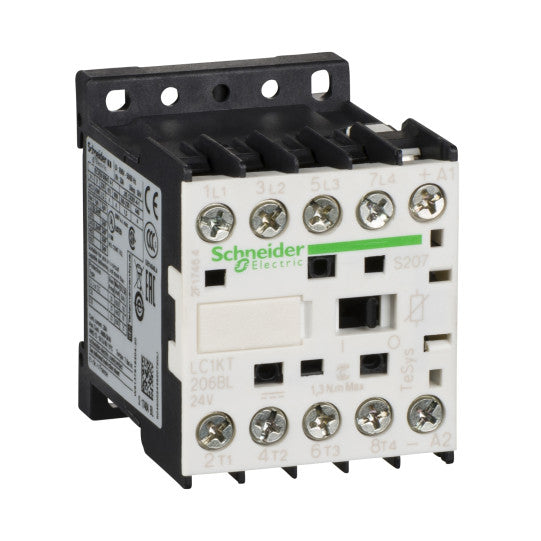 Schneider Electric TeSys TeSys K contactor - 4P (4 NO) - AC-1 20 A - 24 V DC low - LC1KT206BLS207