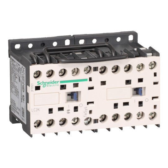 Schneider Electric TeSys TeSys K reversing contactor - 3P - AC-3 <= 440 V 6 A - 1 NC - 230 V AC coil - LC2K0601P7
