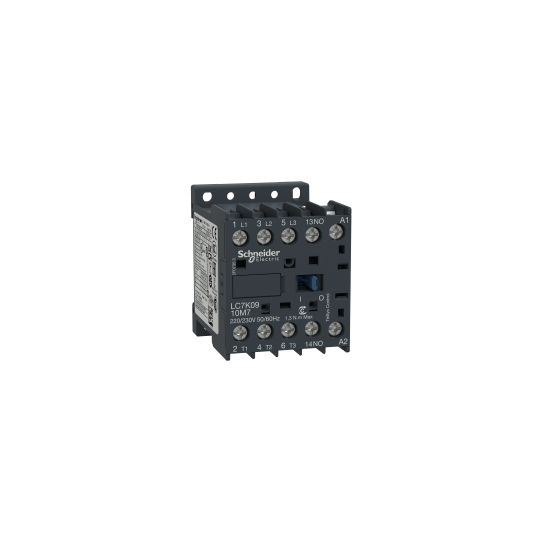 Schneider Electric TeSys TeSys K contactor - 3P - AC-3 <= 440 V 9 A - 1 NO aux. - 24 V AC coil - LC7K0910B7