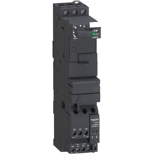 Schneider Electric TeSys Reversing power base, TeSys U, 3P, 12A/690V, coil 24V DC - LU2B12BL