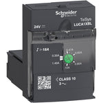 Schneider Electric TeSys Standard control unit, TeSys U, 0.35-1.4A, 3P motors, thermal magnetic protection, class 10, coil 24V DC - LUCA1XBL