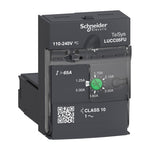 Schneider Electric TeSys Advanced control unit, TeSys U, 1.25-5A, 1P motors, protection & diagnostic, class 10, coil 110-240V AC/DC - LUCC05FU