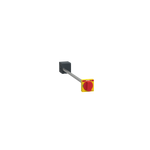 Schneider Electric ComPacT nouvelle génération side rotary handle, ComPacT NSXm, red handle on yellow front, shaft length 45 to 480 mm, IP54 - LV426936T