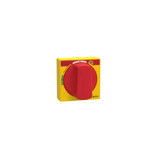 Schneider Electric ComPacT nouvelle génération Universal handle, ComPacT NSXm, red handle/yellow front, IP54, spare part - LV426998T