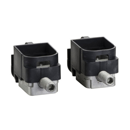 Schneider Electric SCHNEIDER steel bare cable connectors, ComPact NSX, for 1 cable 1.5 to 95 mm², 160 A, set of 2 parts - LV429246