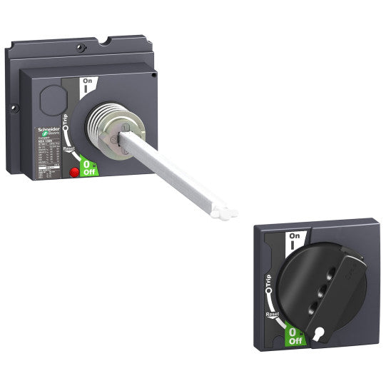 Schneider Electric SCHNEIDER extended rotary handle, ComPacT NSX 100/160/250, red handle on yellow front, shaft length 185 to 600 mm, IP55 - LV429340T