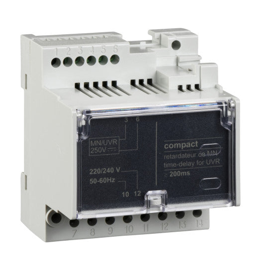 Schneider Electric SCHNEIDER non adjustable time delay relay for MN voltage release, 220/240 VAC 50/60Hz - LV429427
