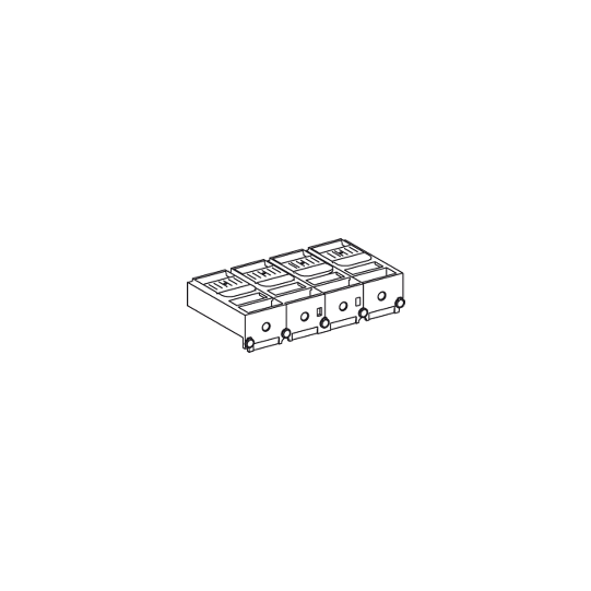 Schneider Electric SCHNEIDER short terminal shield - 4 poles - LV433684
