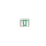 Schneider Electric ComPacT nouvelle génération front cover for AC circuit breaker, ComPacT NSX 100-250 new generation, spare part - LV43435AT