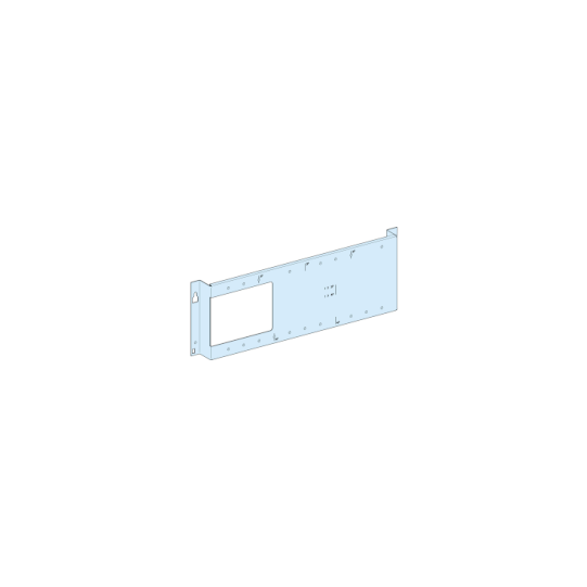 Schneider Electric PrismaSeT PrismaSeT G Active - Platine NSX250/Vigi-vertical-fixe-Cde rotat.-L600-RAL9003 - LVS03041