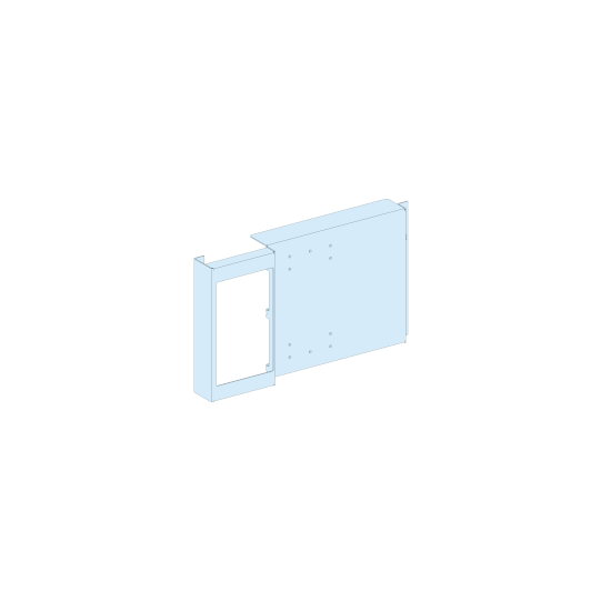 Schneider Electric PrismaSeT PrismaSeT G Active - Platine NSX-INS630 vertical - fixe - Cde maneton - RAL9003 - LVS03073
