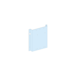 Schneider Electric PrismaSeT PrismaSeT G Active - Platine gaine-NSX-INV630 vert.-fixe-Cde manet-L=300-RAL9003 - LVS03080
