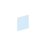 Schneider Electric PrismaSeT PrismaSeT G Active - Platine gaine-NSX630 vertic-fixe-Cde rotative-L300-RAL9003 - LVS03081