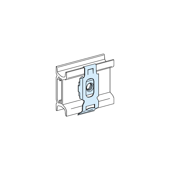 Schneider Electric PrismaSeT PrismaSeT G Active - Ecrou M6 clipsable sur rail DIN - lot de 20 - LVS03166