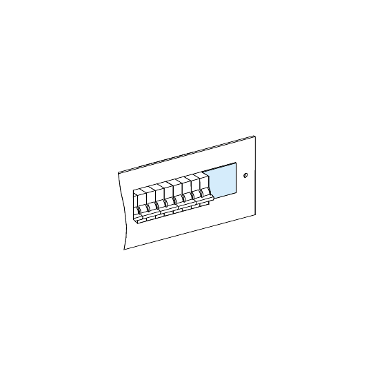 Schneider Electric PrismaSeT PrismaSeT G Active - Obturateur appareil modulaire - fractionnable-lot de 4x90mm - LVS03221