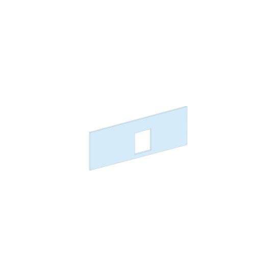 Schneider Electric PrismaSeT PrismaSeT G Active - Plastron NSX250-4M-L=600-horiz. -fixe-Cde maneton-RAL9003 - LVS03232