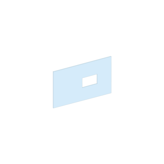 Schneider Electric PrismaSeT PrismaSeT G Active - Plastron INS-INV250 -5M-L650-vertical-RAL9003 - LVS03248