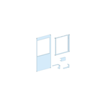 Schneider Electric PrismaSeT PrismaSeT P Active - Face avant ISFL 160/1250 - 24M - IP30 - L 650 - LVS03735