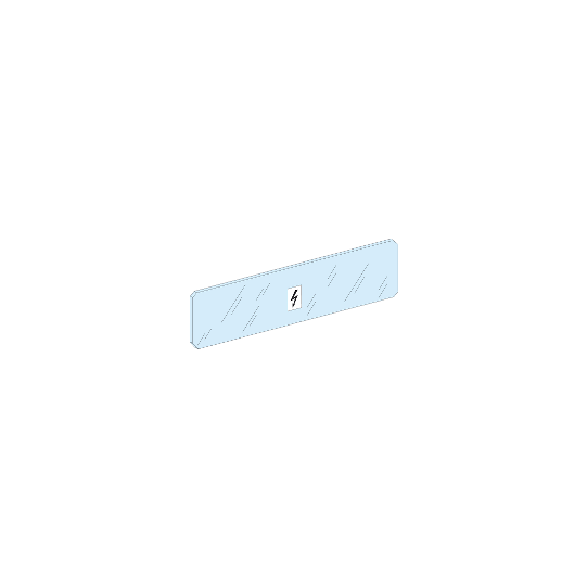 Schneider Electric Linergy Insulating plate, Linergy BS, H 100mm W 470mm, rear busbar protection, for enclosures PrismaSeT G W600 / PrismaSeT P W650 - LVS04198