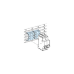 Schneider Electric PrismaSeT PrismaSeT G Active - Réhausse Pratic pour rail et platine perforée - lot de 5 - LVS04224