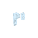 Schneider Electric PrismaSeT PrismaSeT G Active - Supports adaptables pour goulotte horizontale - lot de 10 - LVS04256