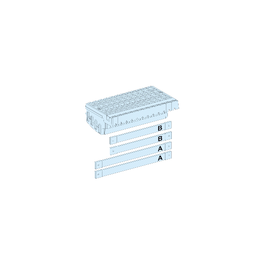 Schneider Electric Linergy Linergy FC - Répartiteur 3 appareils 4P - tresses - toute Cde/débro.-(Polypact) - LVS04406