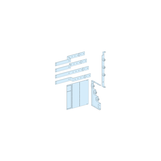 Schneider Electric PrismaSeT PrismaSeT P Active - Raccordement aval reporté NS800/1000 - horiz. - fixe - 4P - LVS04484